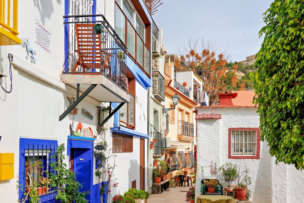 Barrio de Santa Cruz en Alicante